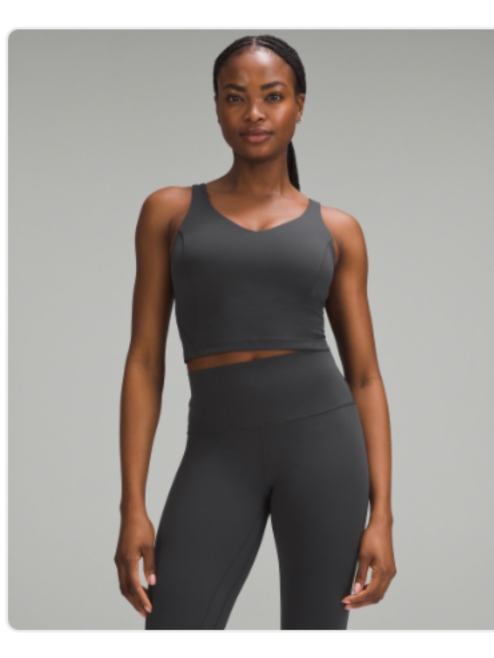 Lululemon Align™ Tank Top *Light Support, C/D Cup - Graphite Grey - Sz 10